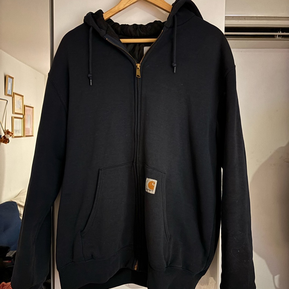 Carhartt Black Zip-Up Hoodie